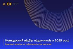 Конкурсний добір підручників у 2025 році: важливі терміни та інформація для вчителів