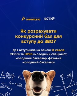 Зручний та простий калькулятор конкурсного бала запрацював на офіційному сайті Вступ-2025