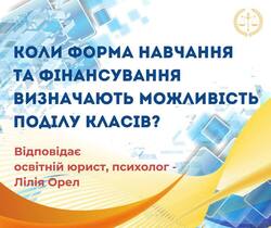 Коли форма навчання та фінансування визначають можливість поділу класів?