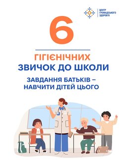 6 гігієнічних звичок до школи