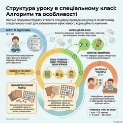 Структура уроку в спеціальному класі початкової школи