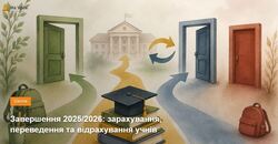 Завершення 2025/2026: зарахування, переведення та відрахування учнів