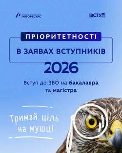 Пріоритетності в заявах вступників 2026