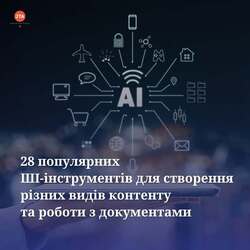 28 популярних ШІ-інструментів для створення різних видів контенту та роботи з документами